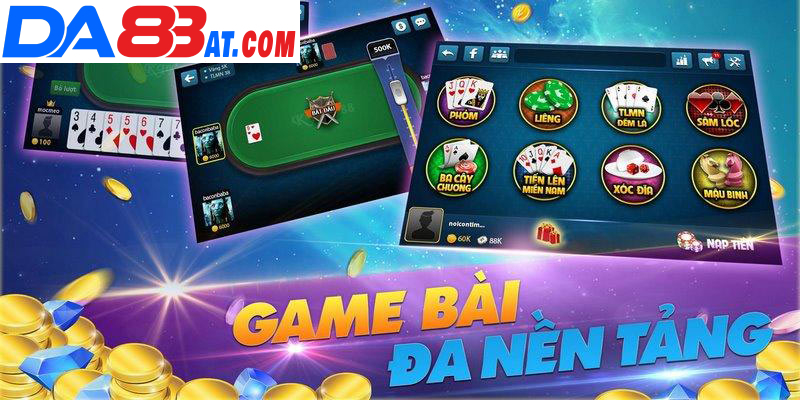 Sảnh game bài 3d tại Da88 có rất nhiều trò chơi hấp dẫn